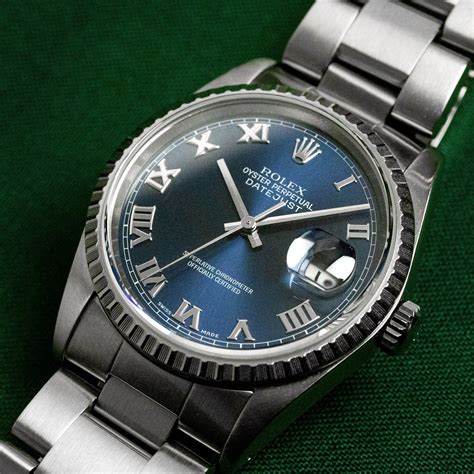 rolex datejust blue 16220|Rolex Datejust 16220 for sale.